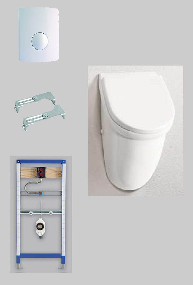 URINAL MIT DECKEL INKL. VORWANDELEMENT URINALELEMENT eBay